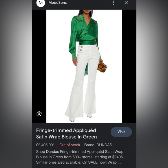 DUNDAS Fringe Satin Wrap - Picture 10 of 10